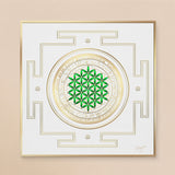 Mandala Stellaire « Fleur de Vie » Emeraude - Guérison, abondance et rayonnement au cœur de votre quotidien.